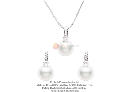 Gold Plated | Pearl Pendant Sets